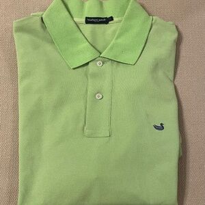Southern Marsh‎ Polo Shirt Mens Large Lime Green Short Sleeve Performance